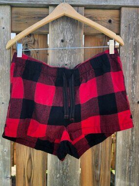 OLD NAVY Buffalo Check Plaid Shorts Women's Size Large